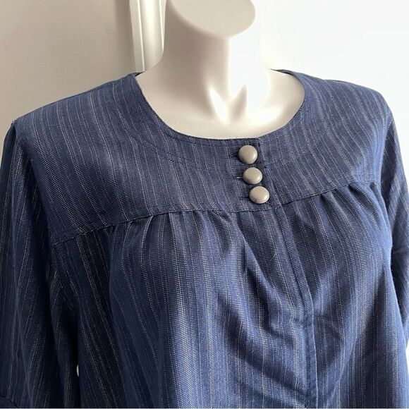 Denim Blue Top, Size 3X, Maggie & Max - Picture 3 of 9